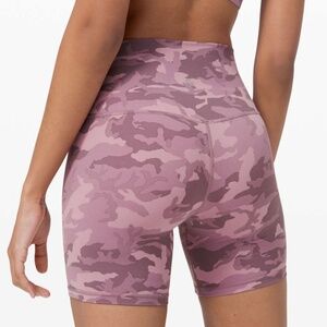 Lululemon Align Shorts High Rise Incognito Camo Pink